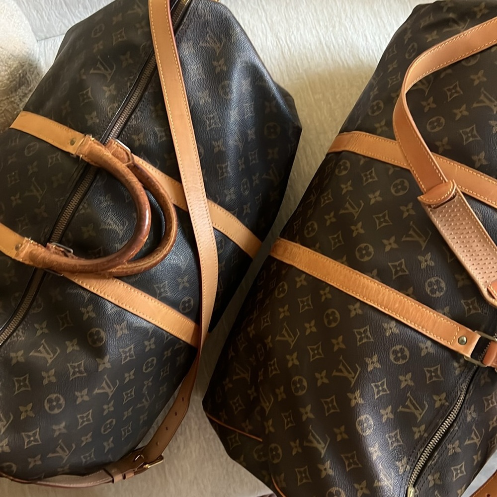 2 Louis Vuitton Keepall Bandouliere bundle
